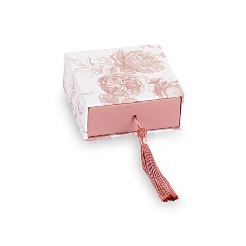 SCATOLA CASSETTO 7X7X3CM TOILE CIPRIA